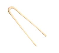 JAPITELSA | Pack de Pinzas de Plástico para Alimentos, Hielo, Gominolas, etc. - 16 cm - Resistentes y Reutilizables (Colores Beige, Blanco y Negro) (12, Beige)
