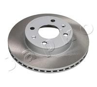 JAPKO 2x Disco de Freno Ø240.6mm Delant. Ventilado para Hyundai i10 1.0 Picanto