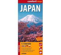 Japon 1/1.400.000 (carte grand format laminée). Japan (Carte Laminée Routière et Tour)
