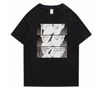 Japón Anime Monster Camisetas Dr Kenzou Tenma Patrón Algodón Top Johan Liebert O-Cuello Camisetas Liebheart Naoki Urasawa Horror Manga Corta