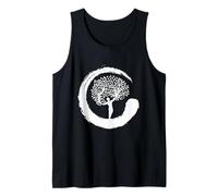 Japón Asia bambú Sol Kanji Natural baño Bosque Camiseta sin Mangas