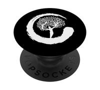 Japón Asia bambú Sol Kanji Natural baño Bosque PopSockets PopGrip Adhesivo