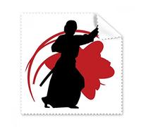 Japón Asia Samurai Katana Sakura Parry Silueta Gafas Ropa de Limpieza Ropa de Regalo Teléfono Pantalla Limpiador 5pcs