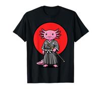 Japón Axolotl Samurai Katana Guerrero Japonés Bushido Camiseta