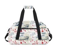 Japón - Bolsas de lona para mujeres y niños, bolsa de viaje de fin de semana de 24 litros, bolsa de deporte para gimnasio, práctica, color, 24 L, Organizador de bolsas