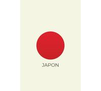 Japon : Carnet de notes & Journal de voyage - Design minimaliste drapeau: 120 pages lignées - Format A5 pratique - Idée cadeau pour voyageurs et passionnés de culture nippone