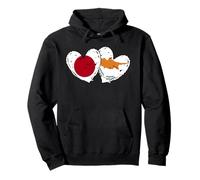 Japón Chipre Corazón Banderas Japonés Español Doble Am Sudadera con Capucha