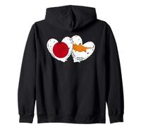 Japón Chipre Corazón Banderas Japonés Español Doble Am Sudadera con Capucha