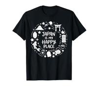 Japón es mi Lugar Feliz Nippon Travel Cultura Japonesa Camiseta