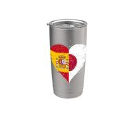 Japón España Bandera Orgulloso Aficionado Español Japonés Vaso térmico de acero inoxidable de doble pared