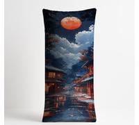 Japón Fundas Almohada 60 x 180 CM Vista nocturna Fundas Cojines Sofa Cama Larga Blando Lino con Doble Cara Impresión Cremallera Invisible para Sofa Cama Exterior Decoracion Hogar Regalo Mujer KDZT2341