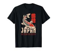 Japón Koi Fish Nishikigoi Carpa Souvenir japonés Kanji Camiseta