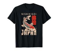 Japón Koi Fish Nishikigoi Carpa Souvenir japonés Kanji Camiseta