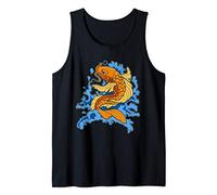 Japón Koi Fish Regalo Chino Koi Carpa Pescado Camiseta sin Mangas