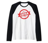 Japón Logotipo #1 Etiqueta Viaje Tokio Kioto Recuerdo Fuji Camiseta Manga Raglan