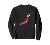 Japón Mapa Espada Samurai como guía Sudadera
