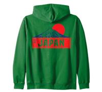 Japón Monte Fuji Honshu Tokio Sol Rojo Osaka Kioto Recuerdo Sudadera con Capucha
