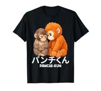 Japón Naranja Bebé Macaco Mono Peluche Juguete Panchi Kun Punch Camiseta