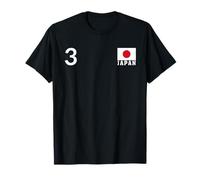 JAPÓN Número 3 Bandera Nacional Patrimonio País Camiseta