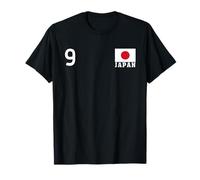 JAPÓN Número 9 Bandera Nacional Patrimonio País Camiseta