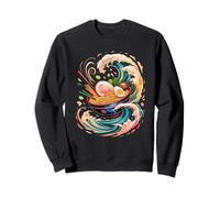 Japón Olas Ramen Tazón Comida Japonesa Fideos Sudadera