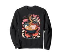 Japón Olas Ramen Tazón Comida Japonesa Fideos Sudadera