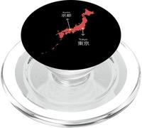 Japón país Arte Mapa Isla Asia Kioto Tokio Regalo PopSockets PopGrip para MagSafe