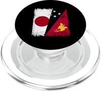 Japón Papua Nueva Guinea Media Bandera Japonés PNG Patrimonio PopSockets PopGrip para MagSafe