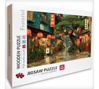 JapóN Puzzle 5000 Piezas Adultos, Vista De La Calle Puzzle Madera con Caja 156x105cm, Rompecabezas Adultos de Alta Dificultad, para Toda La Familia, Pasatiempo Creativo, Juego de Rompecabezas, G-2253