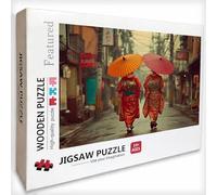 JapóN Puzzle Madera 4000 Piezas, Vista De La Calle Puzzle Adultos con Caja 141x87cm, Rompecabezas Desafiante, para Hombres Mujeres Adolescente, Juegos de Rompecabezas Creativos, Home Decor, 7-3459