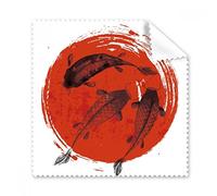 Japón rojo carpa Animal abstracto Gafas paño de limpieza paño limpiador de regalo teléfono Protector de 5 unidades