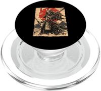 Japón Samurai Guerrero Esqueleto Ukiyo Tinta Obra De Arte Samurai PopSockets PopGrip para MagSafe
