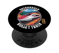 Japón Shinkansen Japonés Bala Tren Kanji Souvenir Diseño PopSockets PopGrip Adhesivo