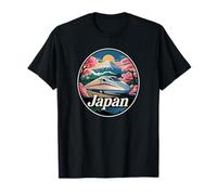 Japón Shinkansen Monte Fuji Retro Tren Bala Recuerdo Retro Camiseta