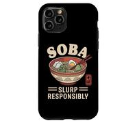 Japón sorbe responsablemente Fideos soba Recuerdo japonés Otaku Carcasa para iPhone 11 Pro