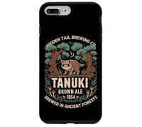 Japón Tanuki Sake Beer Cute Japan Folklore Travel Souvenir Carcasa para iPhone 7 Plus/8 Plus