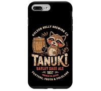 Japón Tanuki Sake Beer Cute Japan Folklore Travel Souvenir Carcasa para iPhone 7 Plus/8 Plus