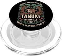 Japón Tanuki Sake Beer Cute Japan Folklore Travel Souvenir PopSockets PopGrip para MagSafe