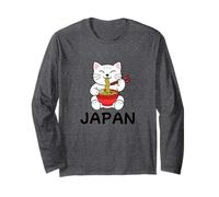 Japón Travel Ramen Bowl Lucky Cats Tops, Camisetas y Accesorios Manga Larga