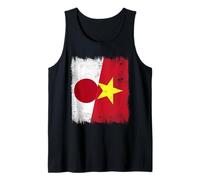 Japón Vietnam Media Bandera Japonesa Vietnamita Historia Camiseta sin Mangas