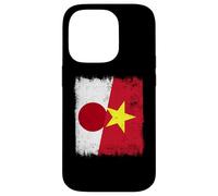 Japón Vietnam Media Bandera Japonesa Vietnamita Historia Carcasa para iPhone 14 Pro