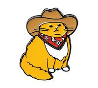 Japón y Corea del Sur para Creative Trend Animal Cartoon Western Cowboy para gato Broche Accesorios Pin B, 2,28 x 3,04 cm, metal, 2,28 x 3,04 cm, metal, 2.28x3.04cm, Metal