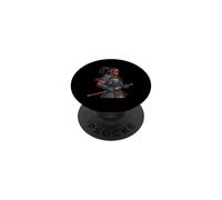 Japonés Afroamericano Samurai Katana Negro Anime Guerrero PopSockets PopGrip Adhesivo