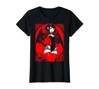 Japonés Anime Manga Vampiro Murciélago Chica Waifu Gothic Camiseta gráfica económica, Mujer, Negro, M