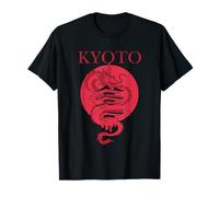 Japonés Antiguo Torre con Un Dragón Y Sol Kioto Japón Camiseta