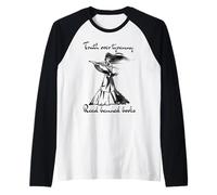 Japonés Artes Marciales Mujer Lectores Manga Literatura de Guerra Camiseta Manga Raglan