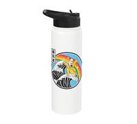 Japonés Banana Great Wave Kawaii Retro Rainbow Anime Stainless Steel Insulated Water Bottle