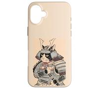 Japonés Cat Samurai Armor Warrior Ukiyo-e Hombres Mujeres Niños Carcasa para iPhone 16 Plus