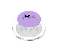 Japonés Chin Heartbeat EKG Funny Dogs My Cardio Dog Lovers PopSockets PopGrip para MagSafe