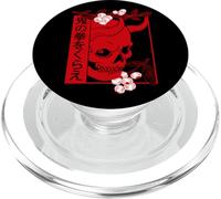 Japonés Demonio Arte Cara cráneo Diablo Oni Harajuku estética PopSockets PopGrip para MagSafe
